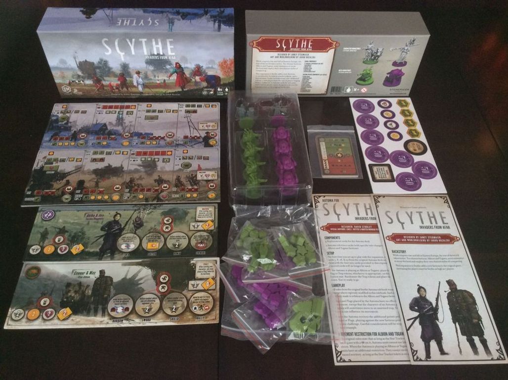 Scythe: Invaders from Afar components