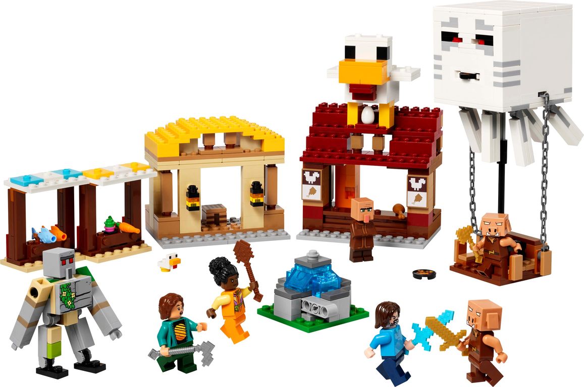 LEGO® Minecraft El Ataque a la Aldea del Globo de Ghast partes