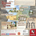 Robinson Crusoe: Adventures on the Cursed Island – Collector's Edition (Gamefound Edition) parte posterior de la caja
