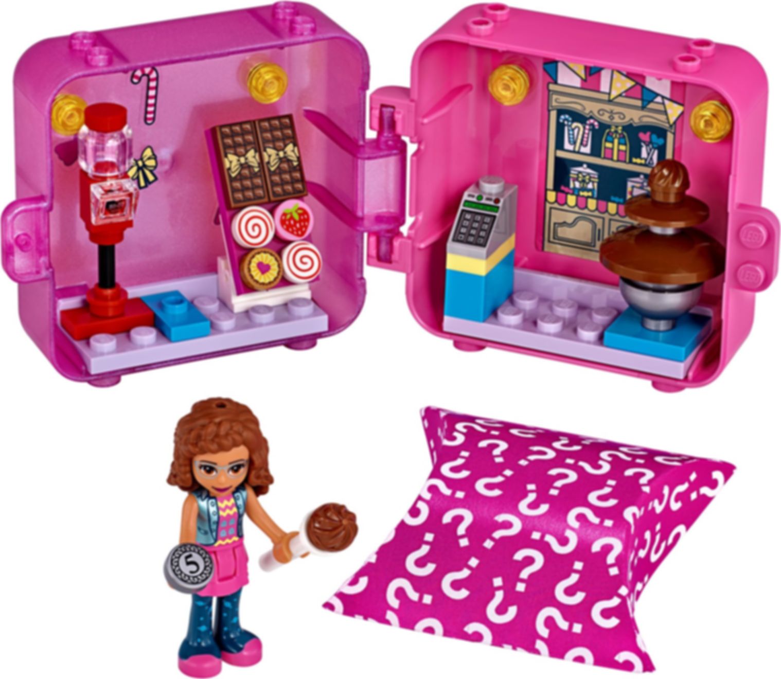 LEGO® Friends Olivia's Shopping Play Cube components