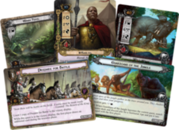 The Lord of the Rings: The Card Game - The Mûmakil kaarten