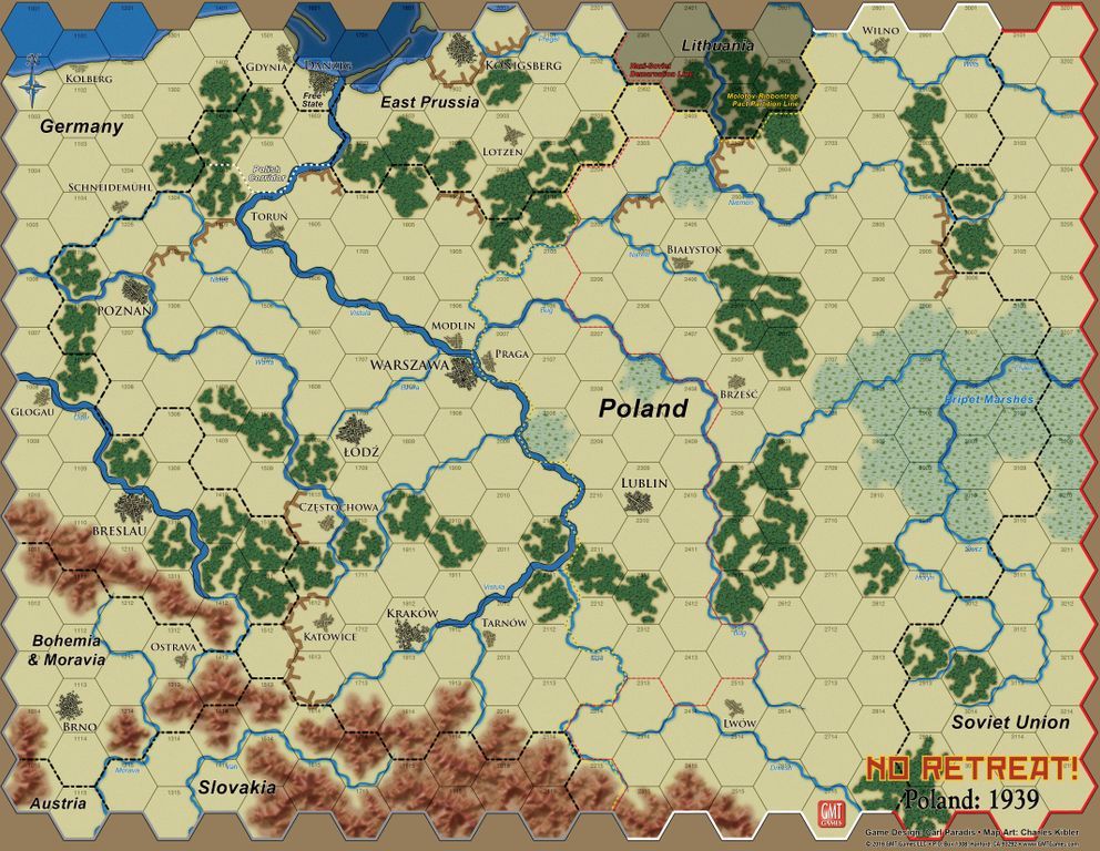No Retreat!: Polish & French Fronts game board