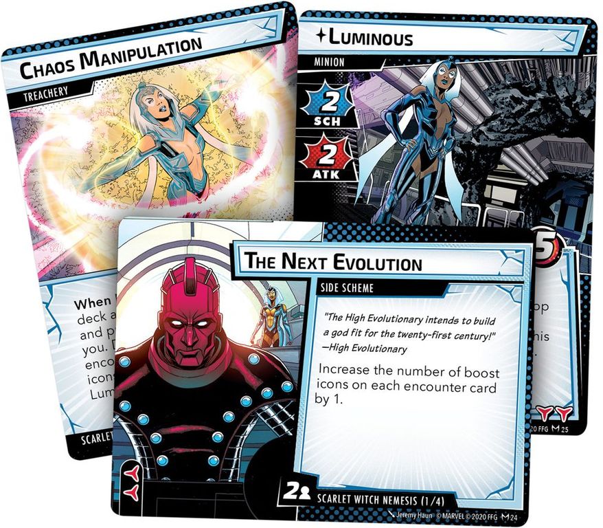 Marvel Champions: El Juego de Cartas – Bruja Escarlata Pack de Héroe cartas