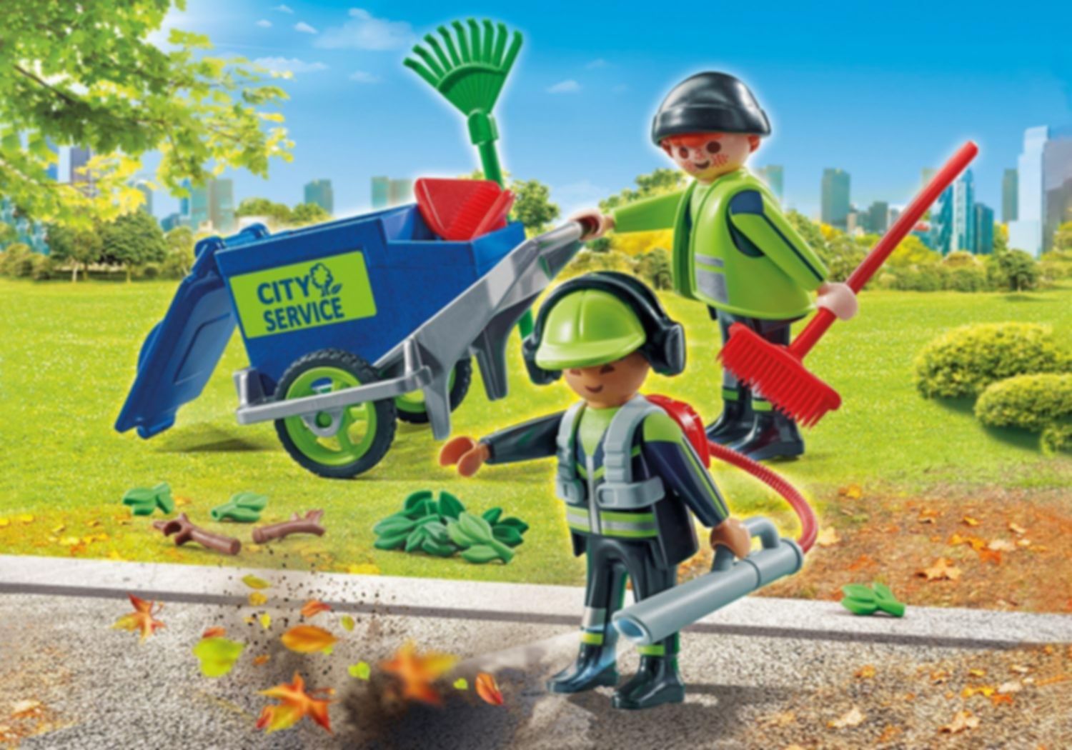 Playmobil® City Action Agents d'entretien voirie avec équipement