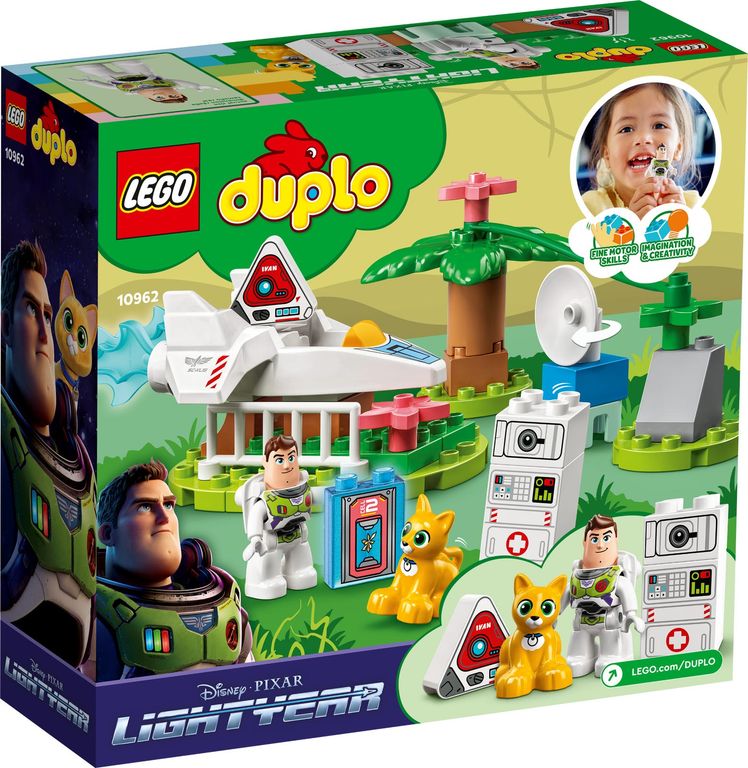 LEGO® DUPLO® Buzz Lightyear planeetmissie achterkant van de doos