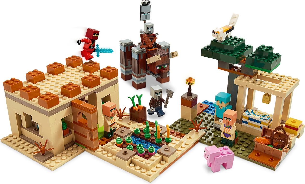 LEGO® Minecraft L'attaque des illageois gameplay