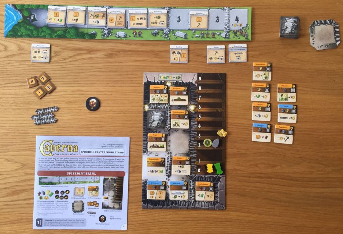 Caverna: Het Duel componenten