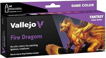 Vallejo Game Color Fire Dragons 8 colors set 18 ml