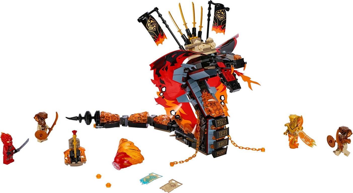 LEGO® Ninjago Zanna di Fuoco componenti