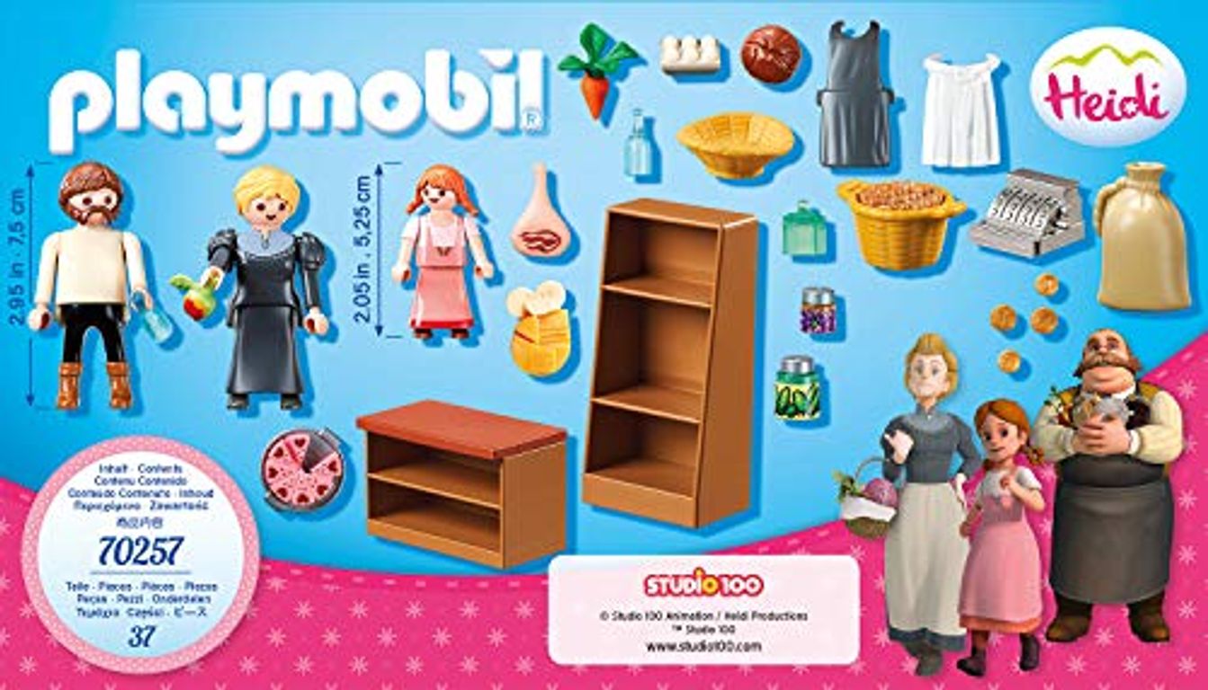Playmobil® Heidi Keller's Village Shop components