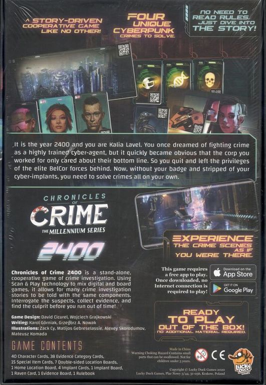 Chronicles of Crime: 2400 dos de la boîte