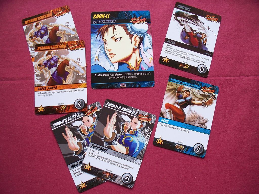 CapCom Street Fighter Deck-Building Game kaarten