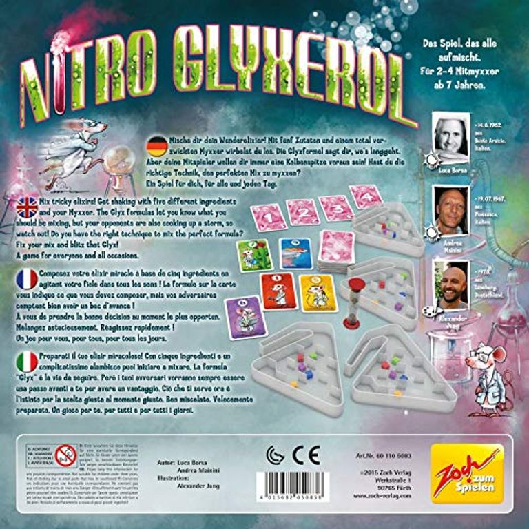 Nitro Glyxerol achterkant van de doos