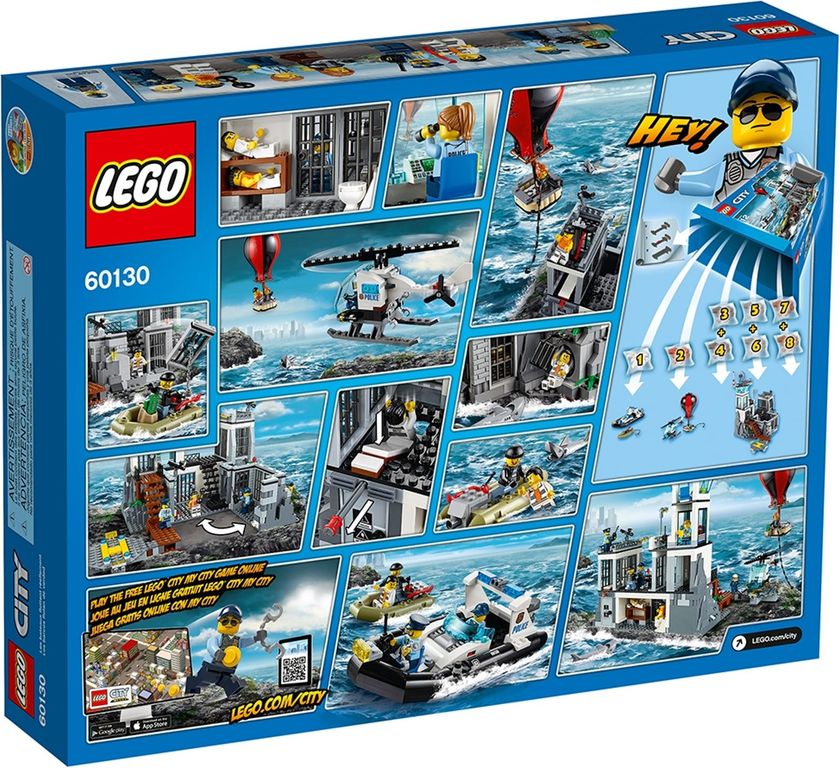 LEGO® City Gevangeniseiland achterkant van de doos