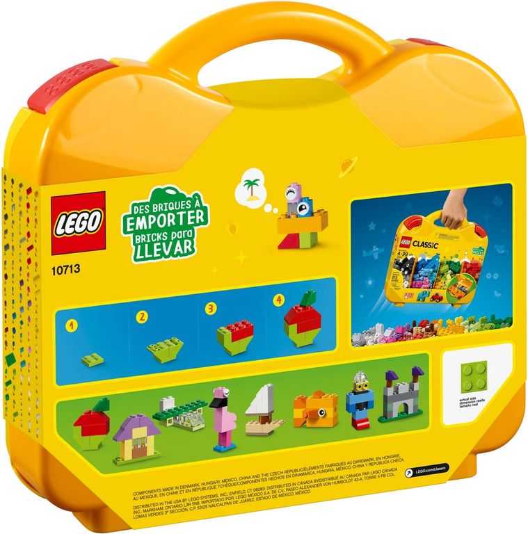 LEGO® Classic Creatieve Koffer achterkant van de doos