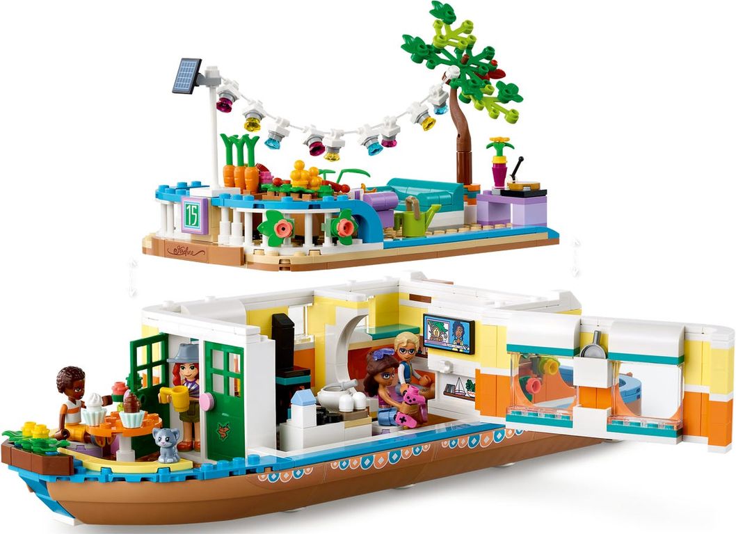 LEGO® Friends Canal Houseboat components