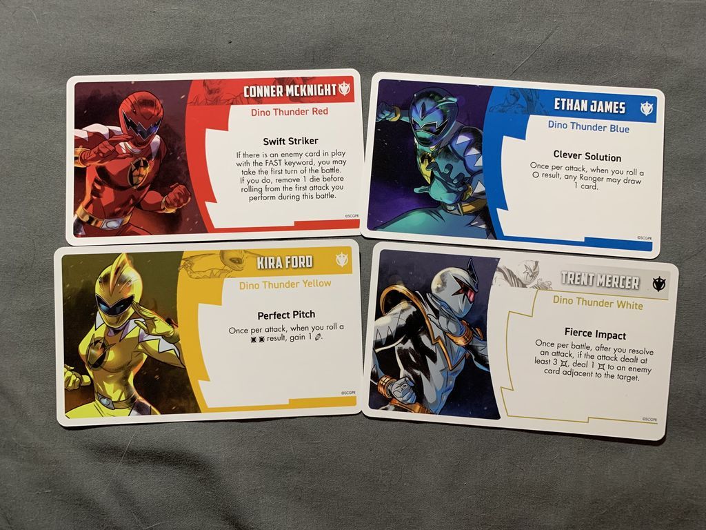 Power Rangers: Heroes of the Grid – Dino Thunder Pack cartes