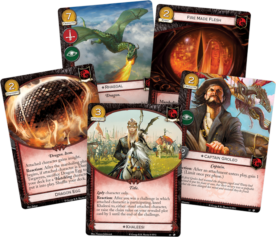 A Game of Thrones: The Card Game (Second Edition) – Dragons of the East kaarten