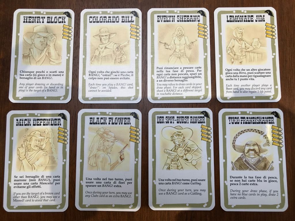 BANG! The Valley of Shadows cards