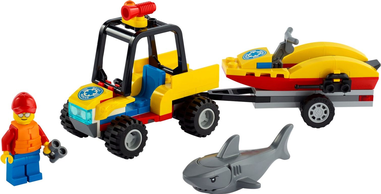 LEGO® City Beach Rescue ATV components