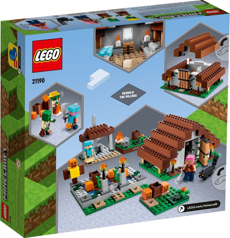 LEGO® Minecraft Le village abandonné dos de la boîte