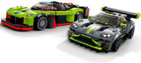 LEGO® Speed Champions Aston Martin Valkyrie AMR Pro e Aston Martin Vantage GT3 gameplay