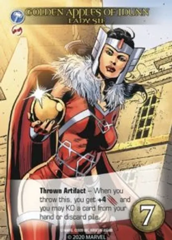 Legendary: A Marvel Deck Building Game – Heroes of Asgard Lady Sif kaart