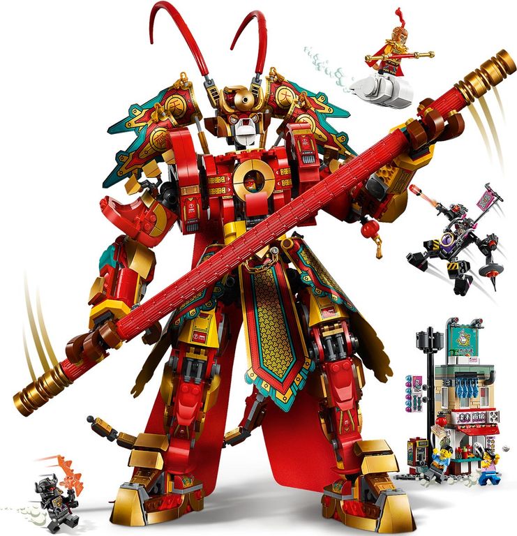 LEGO® Monkie Kid Monkey King Warrior Mech gameplay