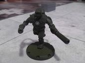 Dust Tactics: Allies Hero Pack - "Action Jackson / The Priest / Johnny One-Eye" miniature