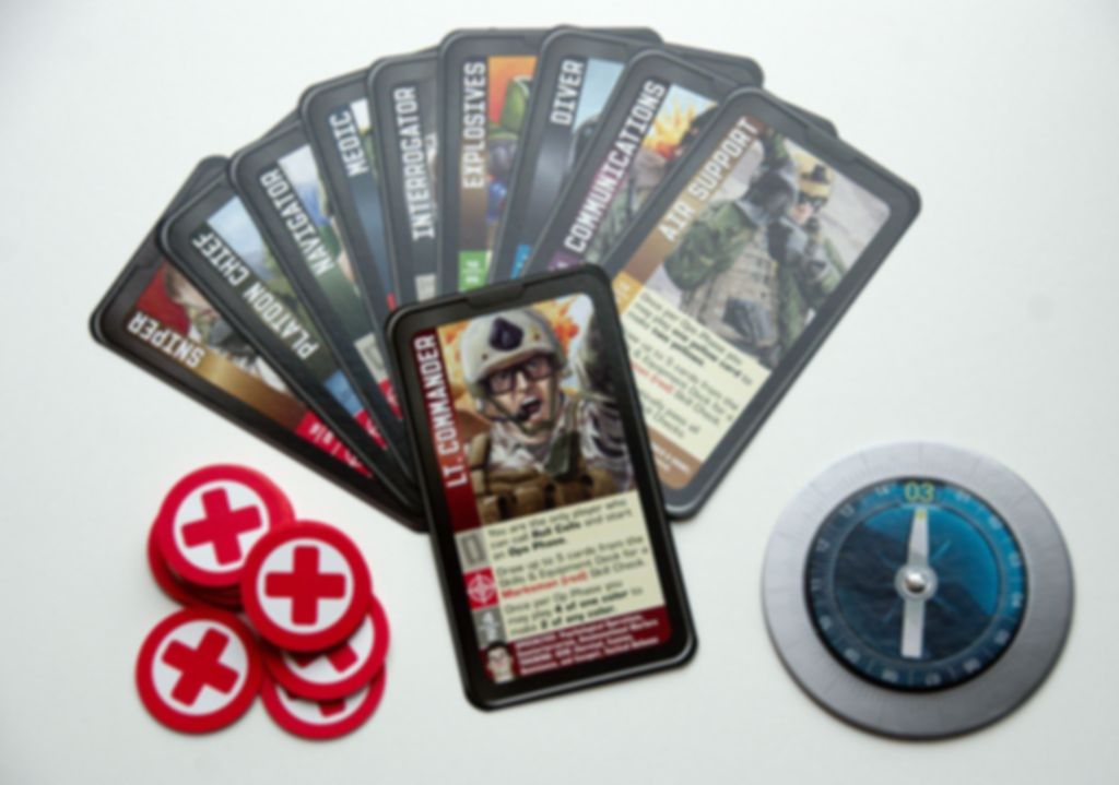 Hooyah: Navy Seals Card Game components