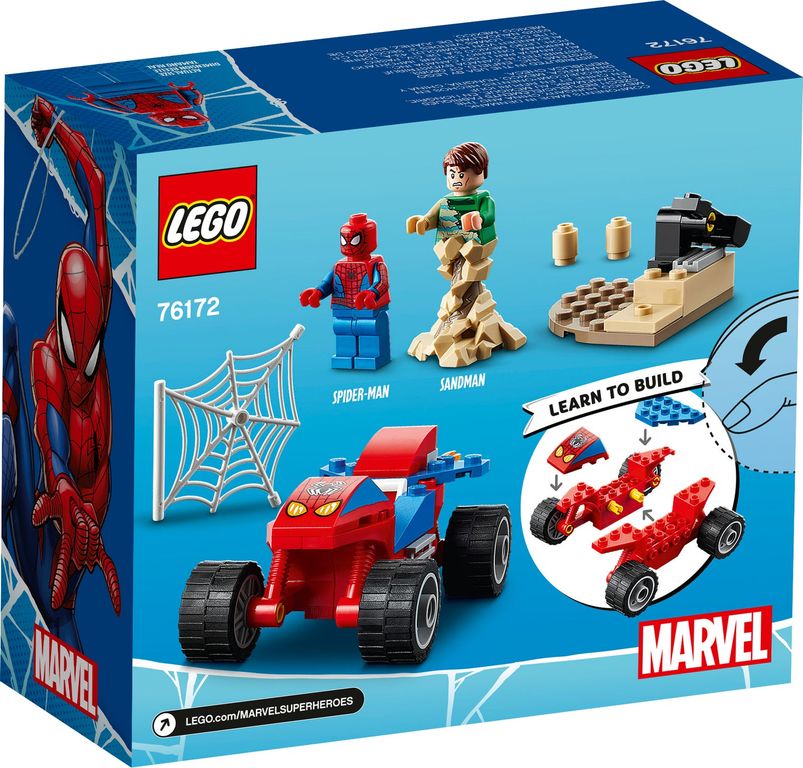 LEGO® Marvel Spider-Man and Sandman Showdown back of the box
