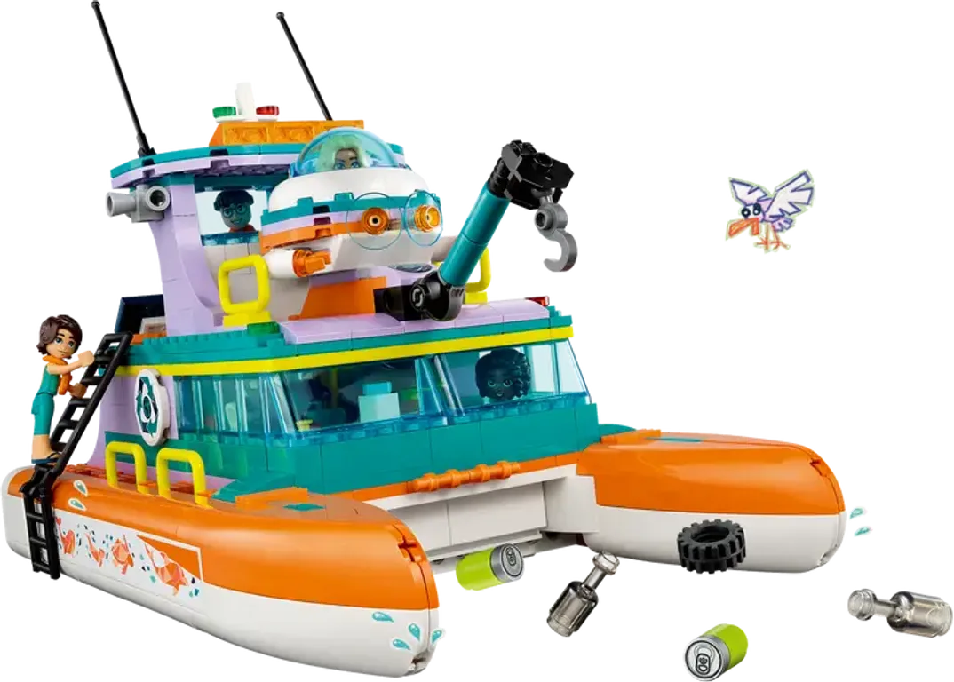 LEGO® Friends Reddingsboot op zee speelwijze