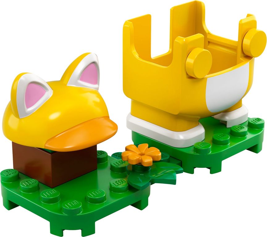 LEGO® Super Mario™ Cat Mario Power-Up Pack components