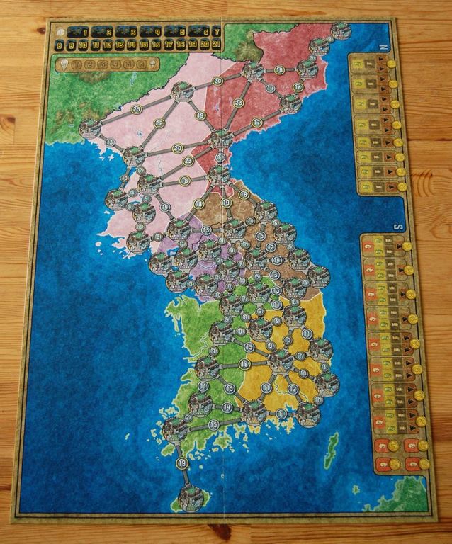 Power Grid: China/Korea plateau de jeu