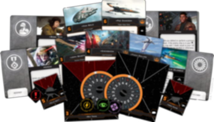 Star Wars: X-Wing (Second Edition) – Resistance Conversion Kit componenti