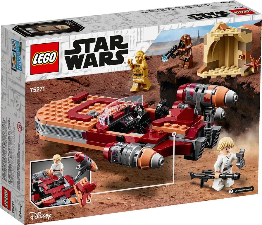 LEGO® Star Wars Luke Skywalkers Landspeeder™ rückseite der box