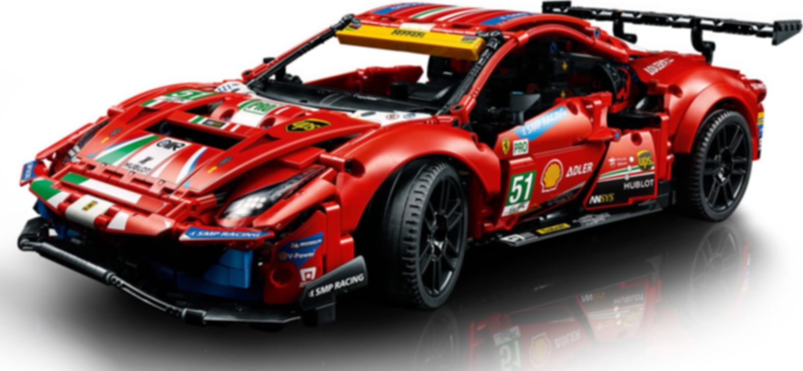 LEGO® Technic Ferrari 488 GTE “AF Corse #51” componenten