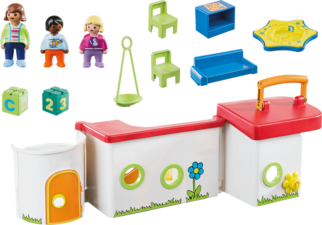 Playmobil® 1.2.3 My Take Along Preschool components