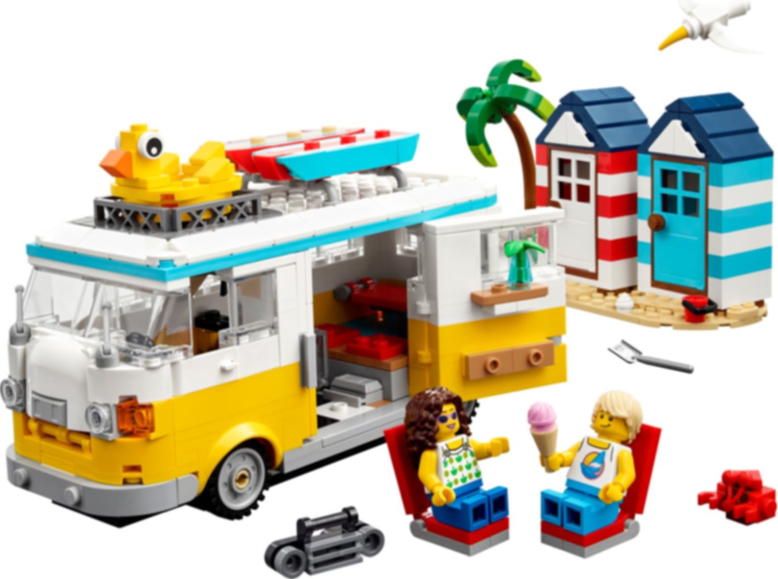 LEGO® Creator Strandkampeerbus componenten