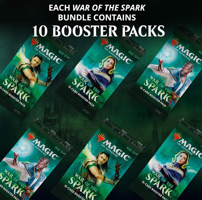 Magic: The Gathering - War of The Spark Bundle cards