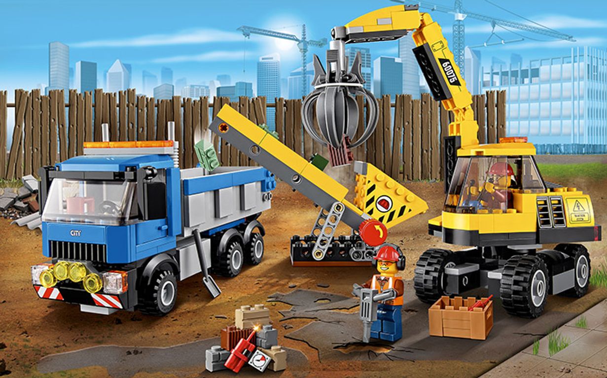 LEGO® City L'excavatrice et le camion gameplay