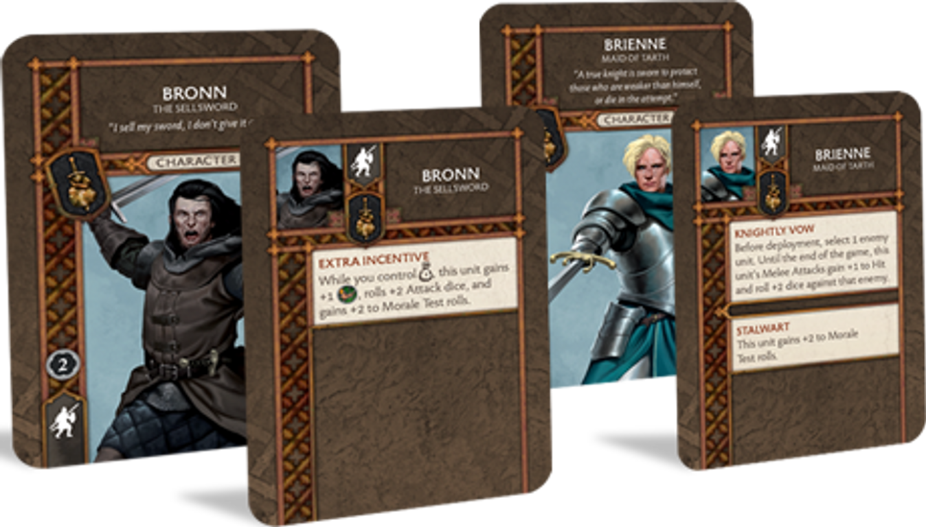 A Song of Ice & Fire: Tabletop Miniatures Game – Neutral Heroes II cards