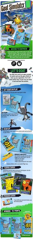 Goat Simulator: The Card Game components