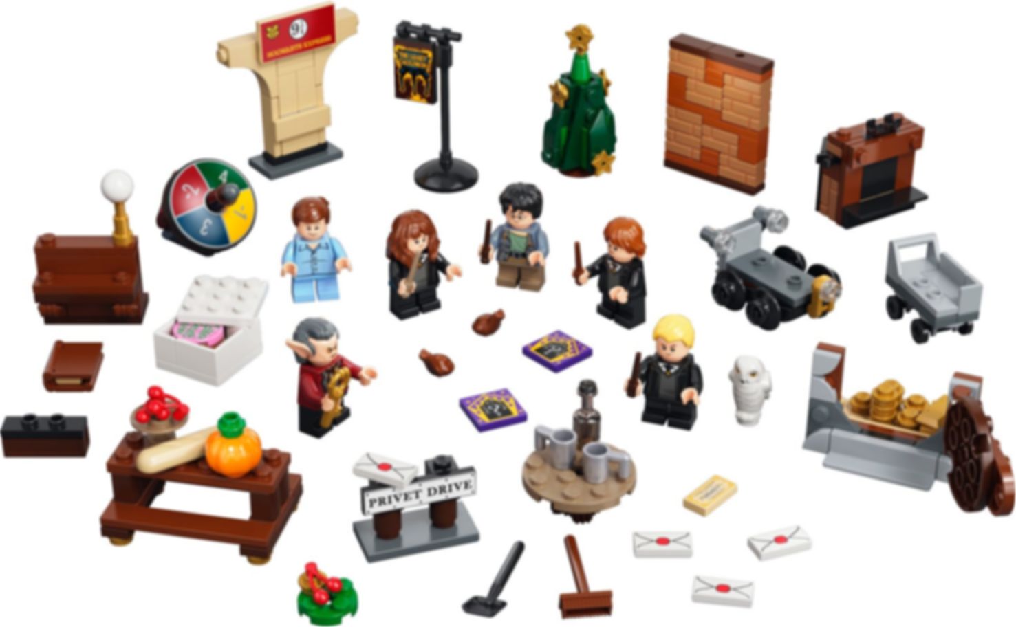 LEGO® Harry Potter™ Calendario dell’Avvento 2021 componenti