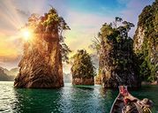 Three Rocks in Cheow, Thailand