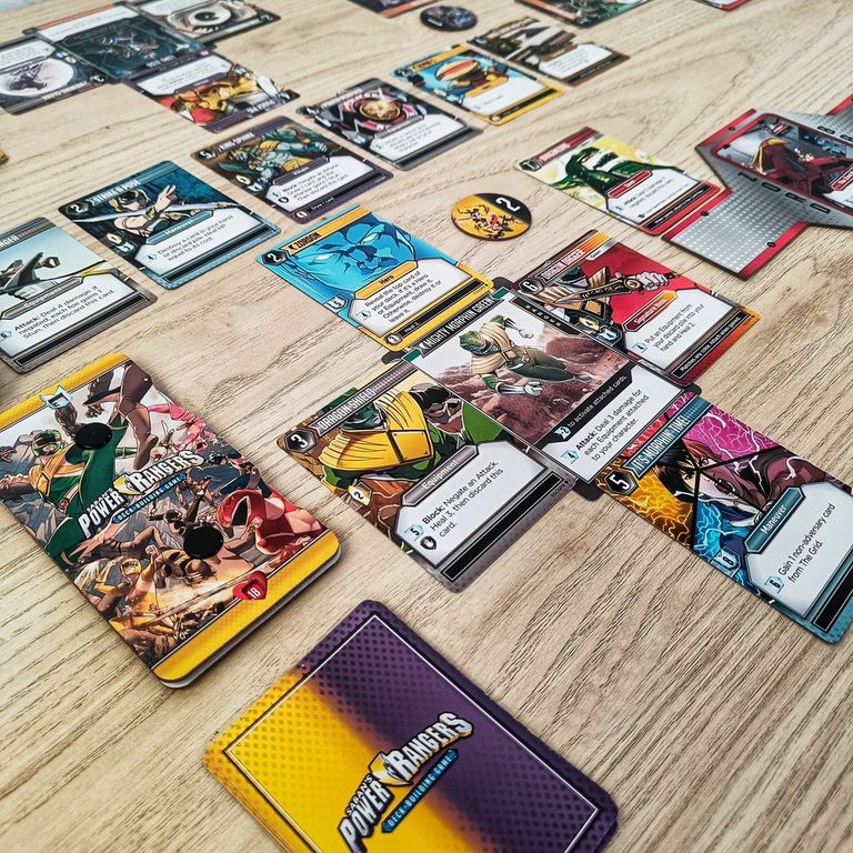 Power Rangers: Deck-Building Game gameplay