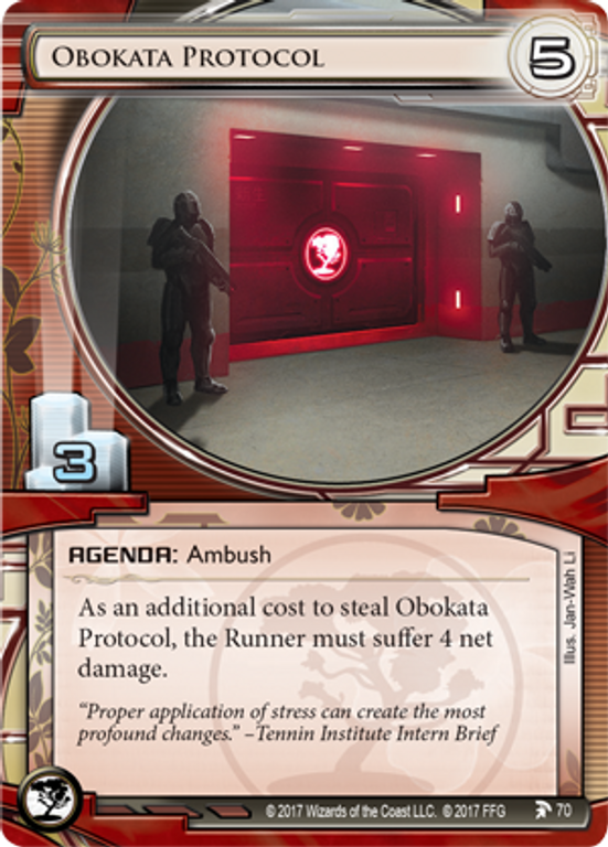 Android: Netrunner - De Sang et d'Eau "Obokaata Protocol" carte