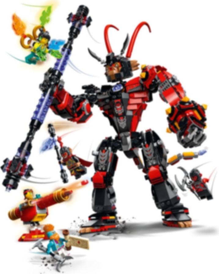 LEGO® Monkie Kid Evil Macaque’s Mech gameplay