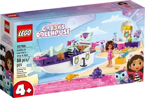 LEGO® Gabby's Dollhouse Gabbys und Meerkätzchens Schiff und Spa