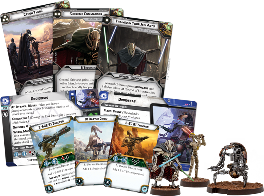 Star Wars: Legion - Clone Wars Core Set componenti